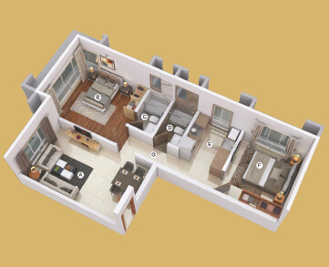 A Wing Flat No.5 2BHK